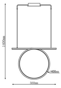 LED полилей на кабел ODETTA LED/30W/230V 4000K черен