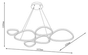 LED полилей на кабел PETRA LED/58W/230V 4000K черен