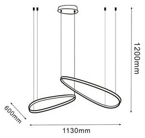 LED полилей на кабел MICHELLE LED/48W/230V 4000K черен