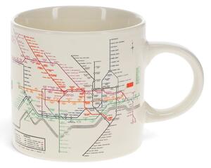 Бежова керамична чаша 350 ml Heritage Tube Map – Rex London