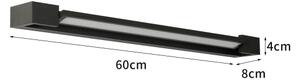 Brilagi-LED Осветление за огледало за баня AQUA LINE LED/18W/230V 60 cm IP44 черно