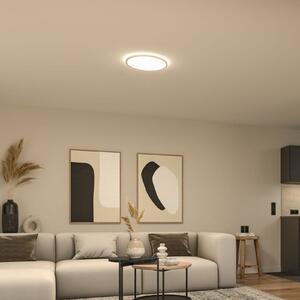 Paulmann LED панел Atria Shine, Ø40 см, бял, IP20, 3000 K, с превключвател, Бял, кабинет / офис, Пластмаса, Модерен