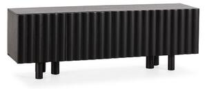 Черна маса за телевизор от масивно манго 160x55x40 cm Tamira – MOME