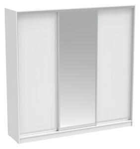 Гардероб за спалня с 2 плъзгащи се врати с огледало Aparador Pako World White 240x60x240 cm