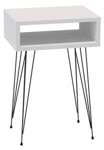 Нощно шкафче Naida White 40x30x59 cm