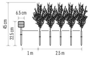LED соларна декорация 50xLED/3W/1,2V 600 mAh IP44