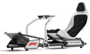 Геймърски стол Playseat Formula Instinct F1 Edition, до 163kg натоварване, дишаща материя, рамка от въглеродна стомана, сгъваем, бял