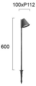 Външна лампа GILBERT 1xGU10/20W/230V IP65 антрацит
