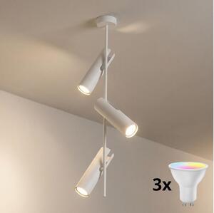 Brilagi - LED RGBW полилей на штанга с възможност за димиране BRANCH 3xGU10/6,5W/230V бял