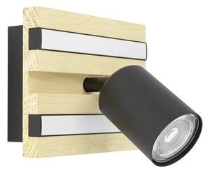 Eglo 390521-LED Стенно точково осветително тяло GESTEIRA LED/2,2W/230V+2x1,2W+2x2W бежово/черно