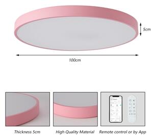 Brilagi-LED Димируемо осветително тяло POOL SMART LED/128W/230V 100 см Wi-Fi Tuya+дистанционно управление розово