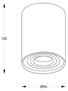 Zuma Line 89201-N - LED RGBW димируемо точково осветително тяло RONDOO 1xGU10/4,8W/230V черно + дистанционно управление