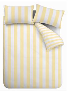 Жълто единично спално бельо 135x200 cm Cove Stripe – Catherine Lansfield