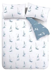 Синьо двойно 3 части спално бельо 200x200 cm Salcombe Boats – Catherine Lansfield