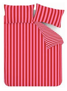 Червено/розово единично спално бельо 135x200 cm Stripe Tease – Sassy B