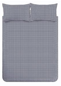 Тъмносиньо единично спално бельо 135x200 cm Bamford Gingham Check – Catherine Lansfield