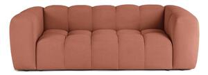 Теракотен кадифен диван 225 cm Cube – Bonami Selection