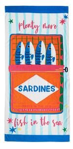 Памучна плажна кърпа 76x160 cm Sardines – Catherine Lansfield
