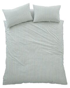 Синьо единично спално бельо 135x200 cm Cotton Rich Woven Stripe – Pineapple Elephant