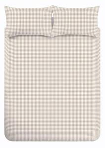 Бежово единично спално бельо 135x200 cm Bamford Gingham Check – Catherine Lansfield