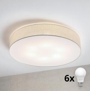 Brilagi - LED таванно осветително тяло SIRIJA 6xE27/60W/230V Ø 80 см кремаво