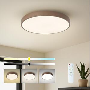 Brilagi - LED плафон с възможност за димиране POOL LED/60W/230V 3000-6000K 50 cm кафяв + с дистанционно управление