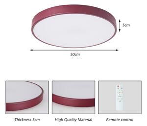 Brilagi-LED димируем таванен LED плафон POOL LED/60W/230V 3000-6000K 50 см бордо+ДУ