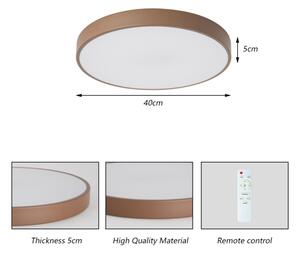 Brilagi - LED плафон с димиране POOL LED/48W/230V 3000-6000K 40 cm кафяв+с дистанционно управление