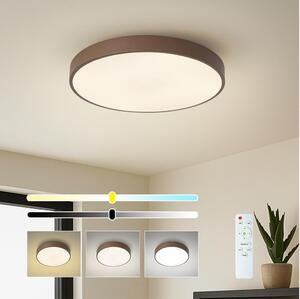 Brilagi - LED плафон с димиране POOL LED/48W/230V 3000-6000K 40 cm кафяв+с дистанционно управление