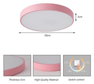 Brilagi - LED таванно осветително тяло POOL LED/60W/230V 3000/4000/6000K 50 см розово