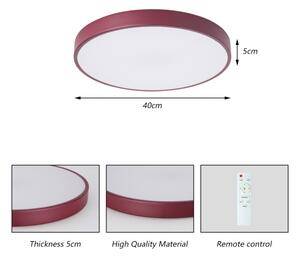 Brilagi-LED Димируемо таванно осветително тяло POOL LED/48W/230V 3000-6000K 40 cm бордо+ДУ