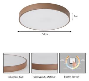 Brilagi - POOL LED таванно осветително тяло, 60W, 230V, 3000/4000/6000K, 50 cm, кафяво