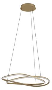 Eglo 390514 - LED димируема висяща лампа на кабел GUNTIN LED/60W/230V златиста + с дистанционно управление