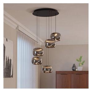 Eglo 390434 - димируем LED полилей на кабел HORTUNAS 5xLED/5,8W/230V черен/опушен