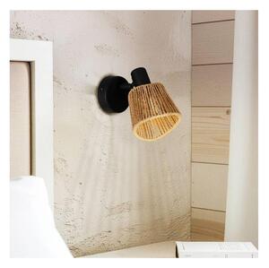 Eglo 44128 - Стенно точково осветително тяло KEELBY 1xE14/10W/230V черно/бежово