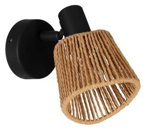 Eglo 44128 - Стенно точково осветително тяло KEELBY 1xE14/10W/230V черно/бежово
