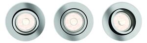 Philips 50393/11/PN-komplekt 3x LED RGBW димируеми вградени таванни осветителни тела 1xGU10/4,8W/230V хром+дистанционно управление