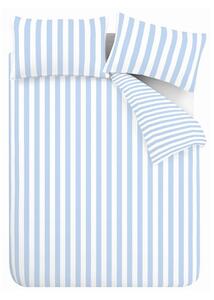 Бяло/синьо единично спално бельо 135x200 cm Stripe Tease – Sassy B