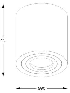Zuma Line ACGU10-158-N - LED RGBW димируемо точково осветително тяло 1xGU10/4,8W/230V IP44 бяло + дистанционно управление