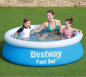 Bestway Fast Set Кръгъл надуваем басейн 183x51 см син