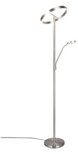 LED подова лампа в сребристо (височина 180 cm) Willis – Trio