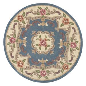 Син вълнен килим , ⌀ 120 cm Aubusson - Flair Rugs