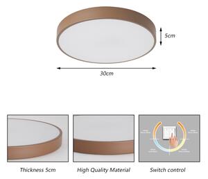 Brilagi - LED таванно осветително тяло POOL LED/36W/230V 3000/4000/6000K 30 cm кафяво