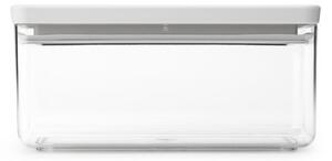 Кутия за съхранение на продукти Brabantia Tasty+ Stackable 1008874, 1.5 л, Силиконово уплътнение, Без BPA, Светлосив