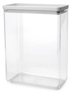 Кутия за съхранение Brabantia Tasty+ Stackable 1008878, 5.4 л, Силиконово уплътнение, Без BPA, Светлосив