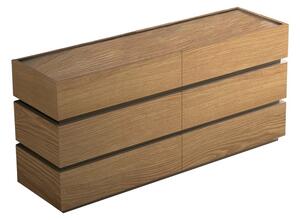 Скрин, Sonlen, Pako World, MDF, дъб, 120x40x72 см