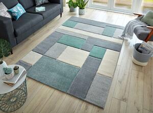 Килим Космос Ментолово/Сиво/Крем 80X150 см, Flair Rugs