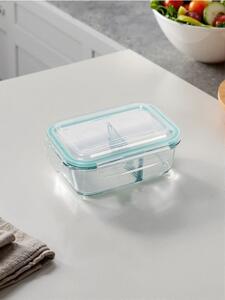 Sinsay - Стъклен контейнер за храна с отделение - clear