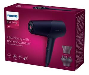 PHILIPS Hair dryer 2300W Series 5000 ThermoShield technology 6 heat and speed settings ionic care blue