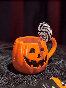 Sinsay - Голяма чаша за топли напитки Halloween - opaнжeв